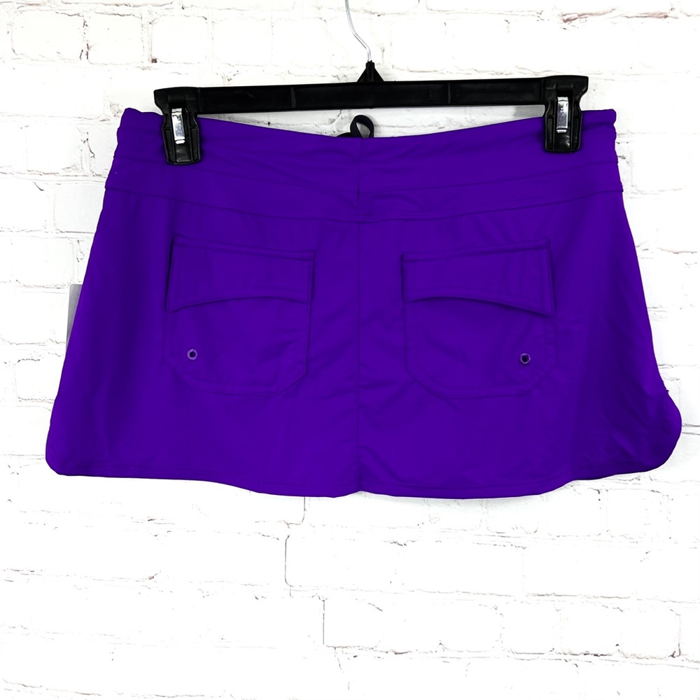 ↪️Relisted!NWT |•ATHLETA•| Purple 'Fun In The Sunepas' Drawstring Skirt Small - Picture 2 of 14
